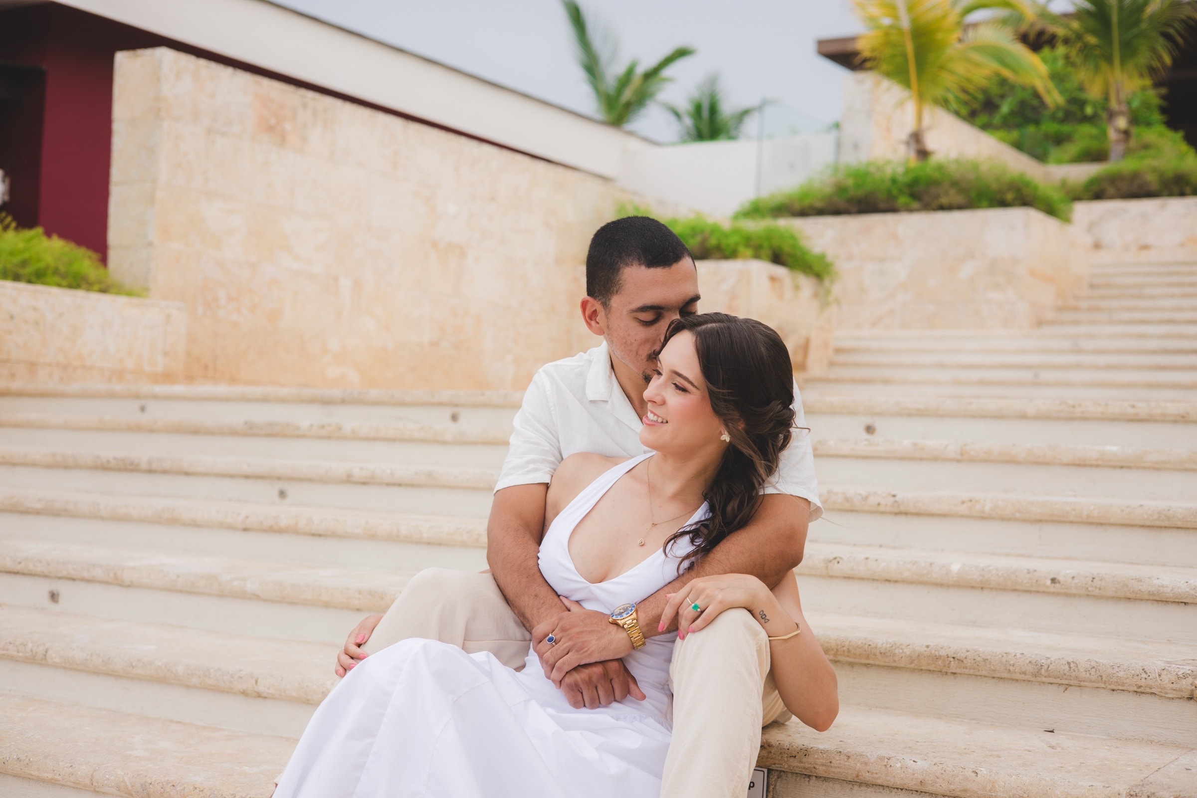 Kelsie and Chris at Dreams Macao Beach 8