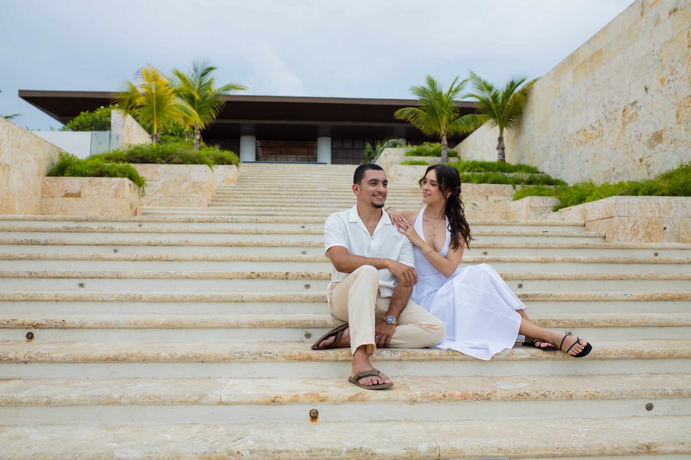 Kelsie and Chris at Dreams Macao Beach 10